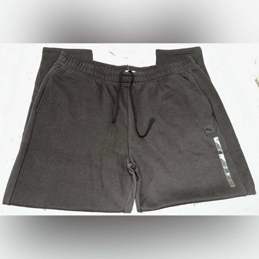 NWT Puma Men's Black Athletic Drawstring Workout Running Gym Jogger Sweat Pants
